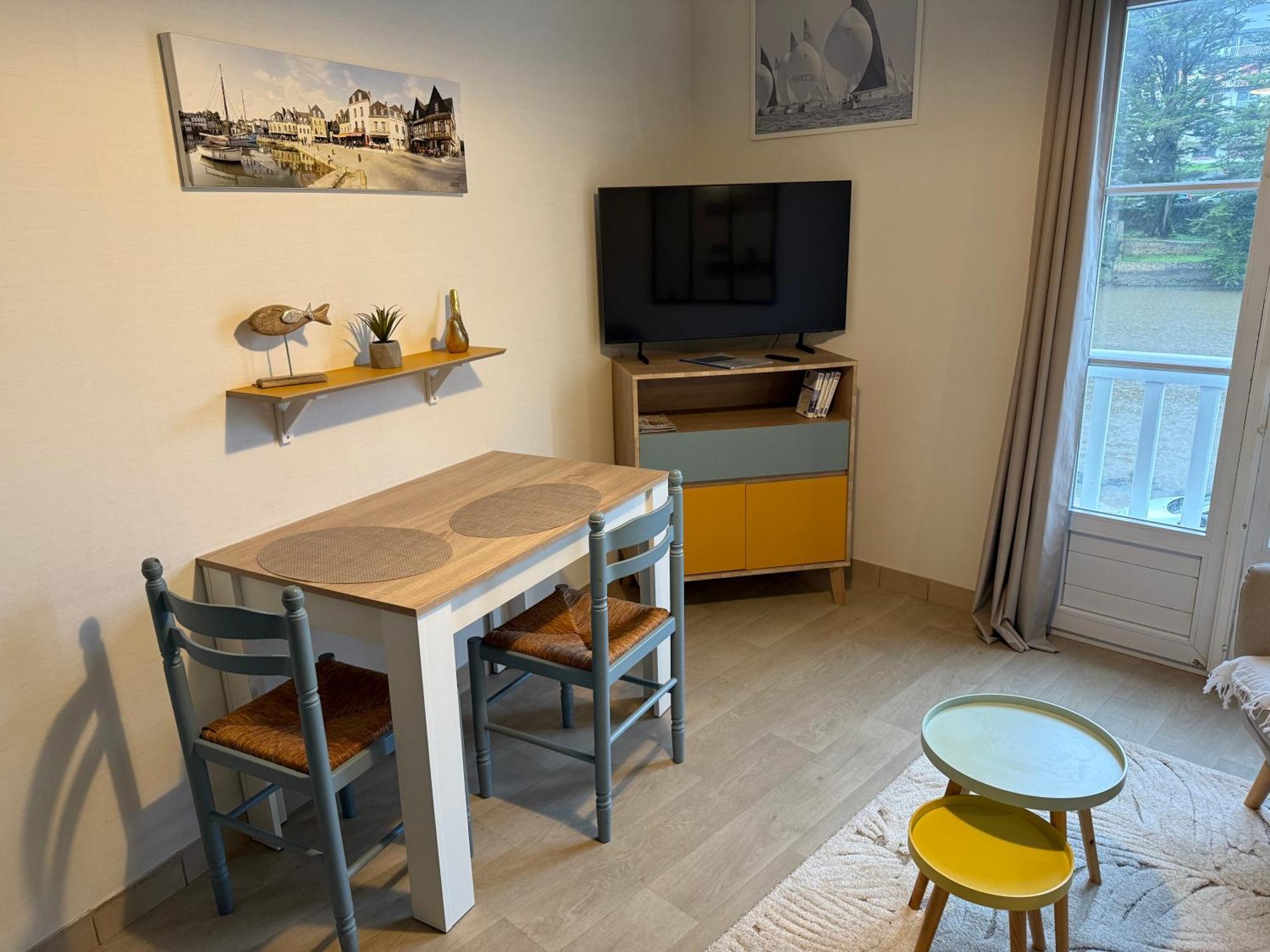 Appartement T2 Vue Sur La Riviere Avec Garage Privatif - Port De Saint-Goustan Auray Exteriör bild