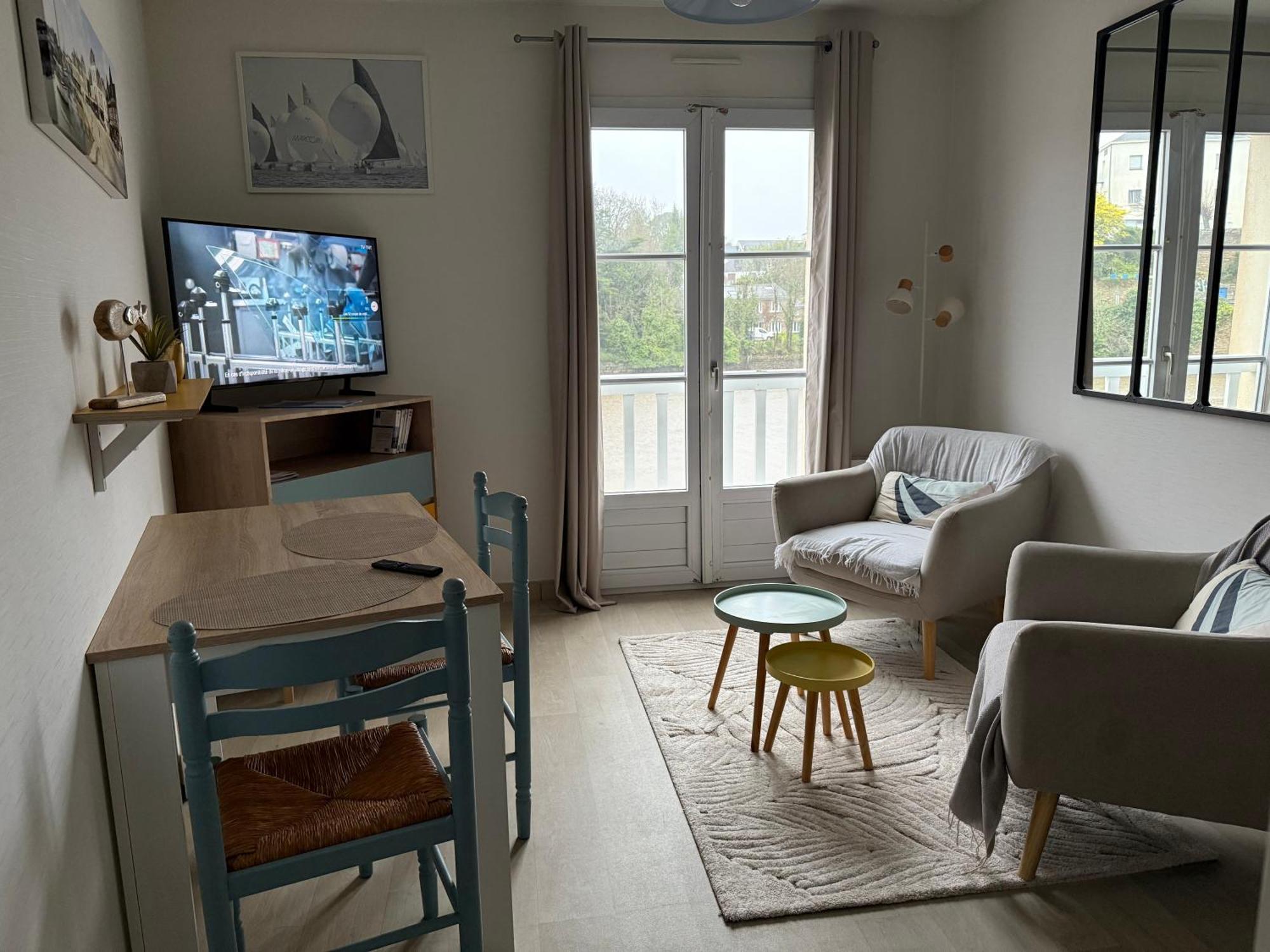 Appartement T2 Vue Sur La Riviere Avec Garage Privatif - Port De Saint-Goustan Auray Exteriör bild